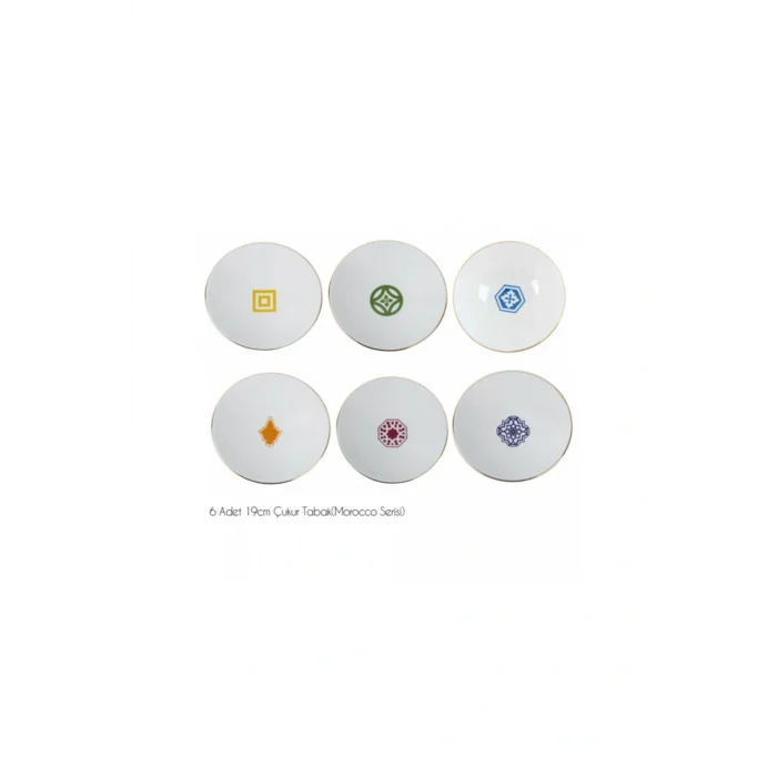 Genel Ürün Morocco 19 Cm 6 Parça Çukur Tabak Seti