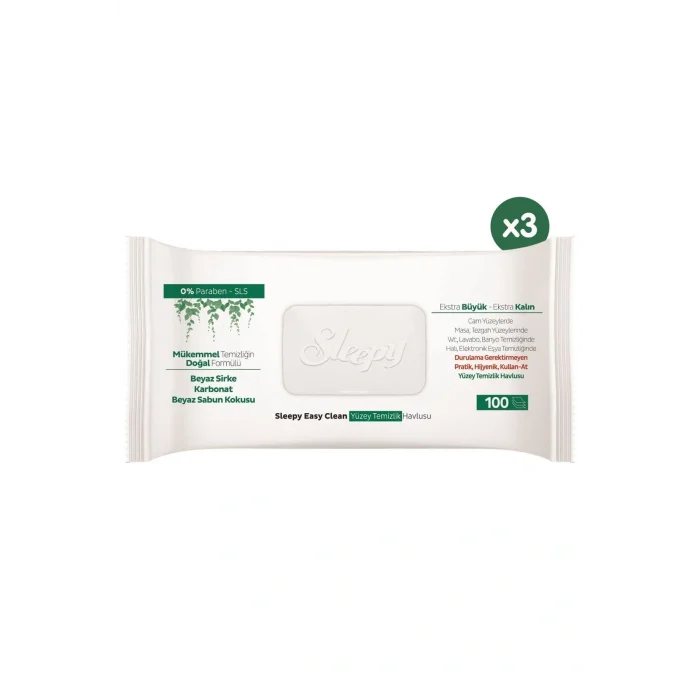 Havlu Easy Clean Yüzey Temizlik Havlusu&Mendili 3X100 (300 Yaprak)