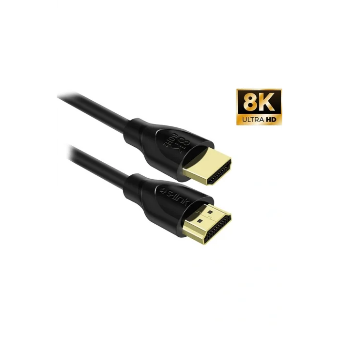 Genel Ürün Sl-h8k02 Hdmı To Hdmı 1.5m 8k Ultra Hdr 2.1v 7680p Pvc Kablo