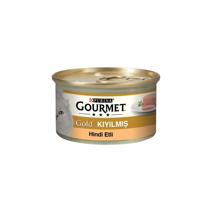 Genel Ürün 24 Adet Gold Kıyılmış Hindi Etli Yaş Kedi Maması 85 Gr
