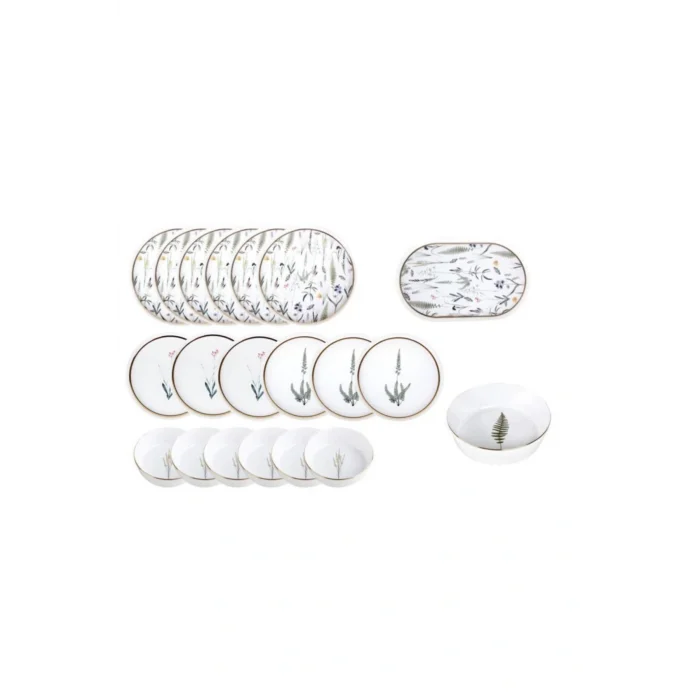 Genel Ürün Botanıcal 6 Kişilik 20 Parça Yemek Takımı