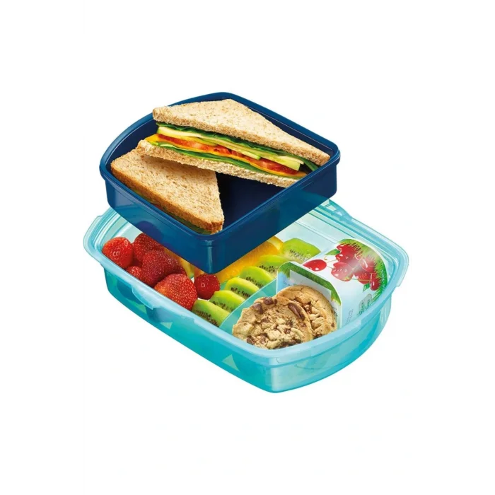 Genel Ürün Picnik Beslenme Kutusu 1,8 Lt Mavi Yeşil 3154148700173