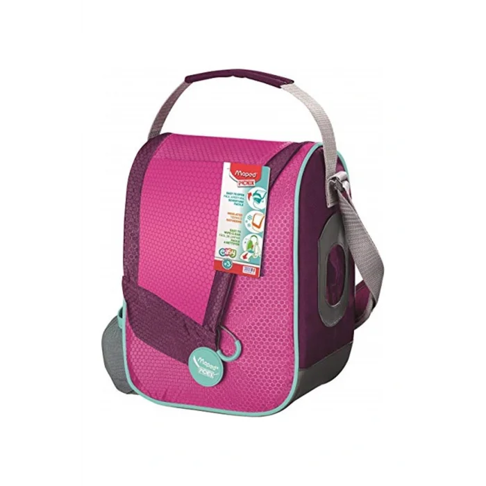 Genel Ürün Ofis Ve Kırtasiye 872016 Beslenme Çantası, 5.5 L Hacim, Su Bölmeli, Mor/pembe/turkuaz