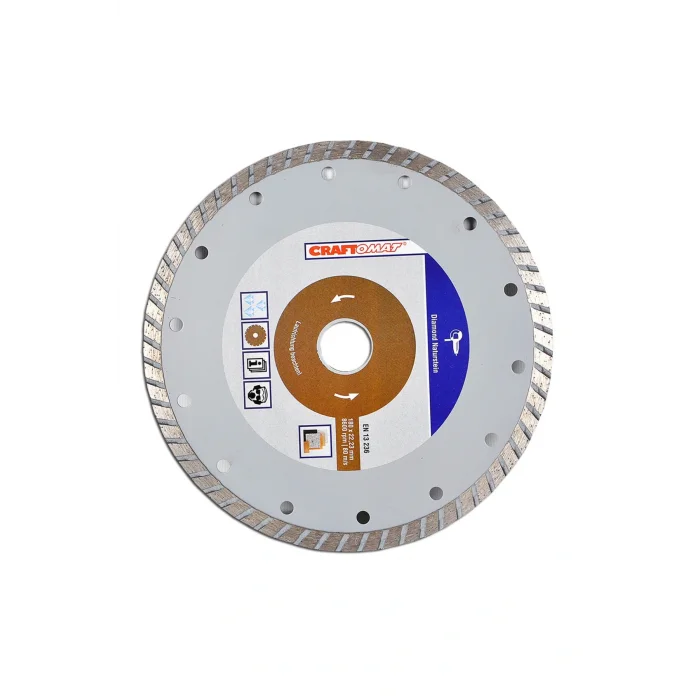 Genel Ürün Elmas Kesici Disk 180 Mm Kahve Doğaltaş