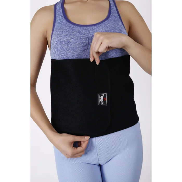 Termos Termal Sauna Kemer Neopren Bel Korsesi 25x110 cm Siyah Rahat ve Şık Tasarım