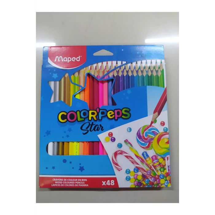 Genel Ürün 48 Li Kaliteli Canlı Renkler Kuru Boya