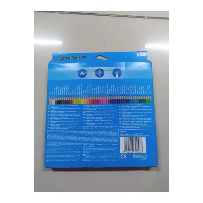 Genel Ürün 48 Li Kaliteli Canlı Renkler Kuru Boya