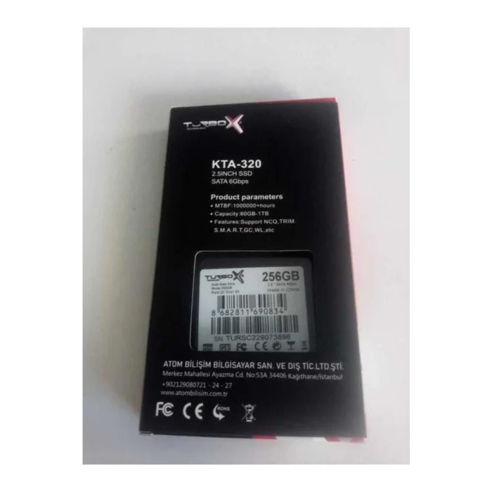 Genel Ürün Spherical 9 Kta320 256gb Ssd (256 Gb)
