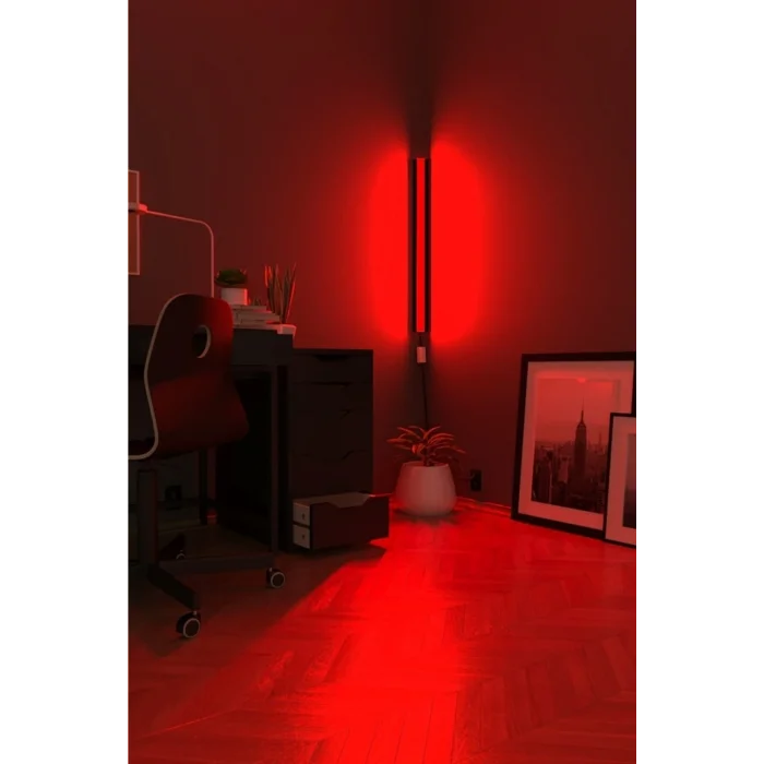 Lamba Uzaktan Kumandalı Duvar Köşe Rgb Led Aplik Gece Lambası Kumanda Kontrol