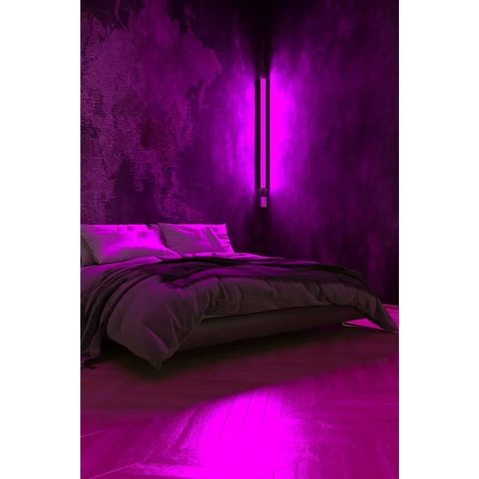 Lamba Uzaktan Kumandalı Duvar Köşe Rgb Led Aplik Gece Lambası Kumanda Kontrol