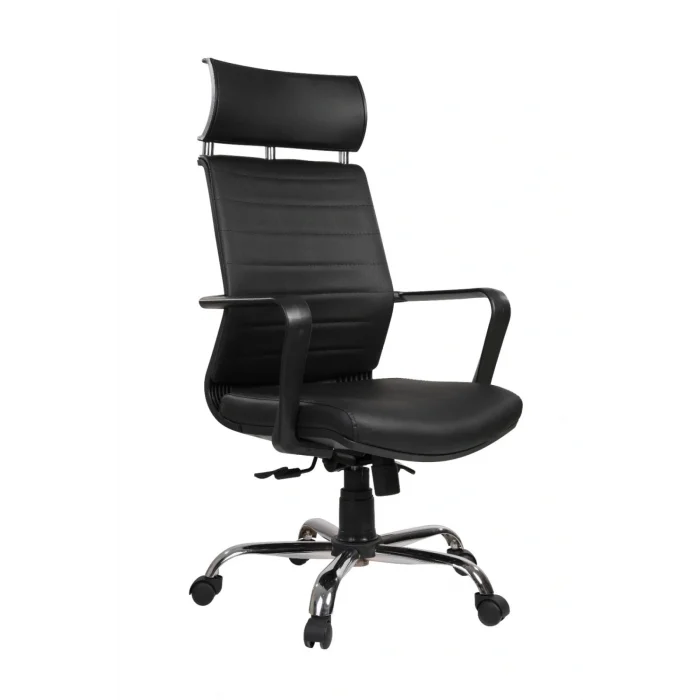 Genel Ürün My7 Yönetici Makam - Ofis Müdür - Büro - Çalışma Koltuğu Siyah Renk Krom Ayaklı