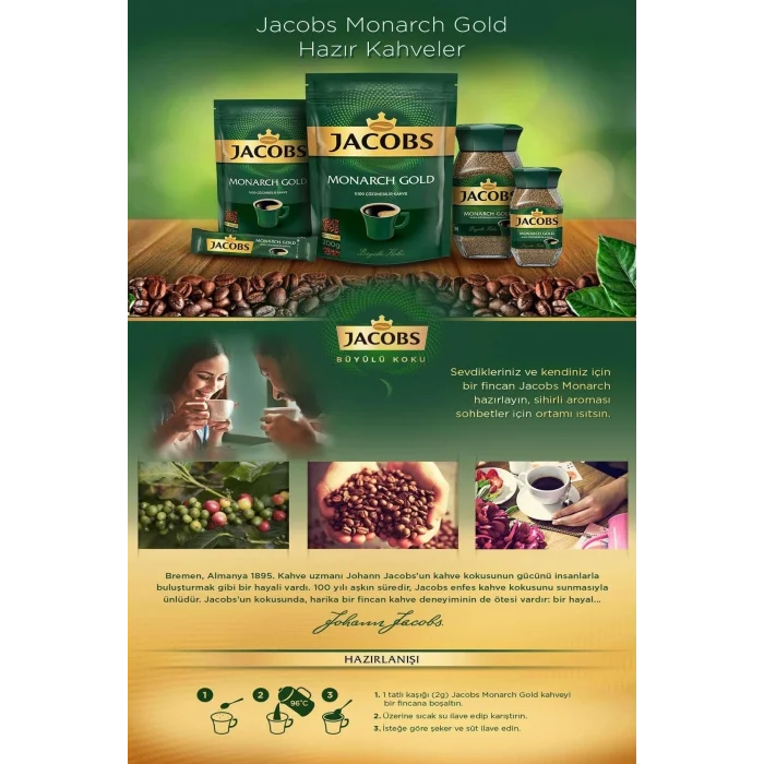 Genel Ürün Monarch Gold Çözünebilir Kahve 100 Gr X 3 Adet