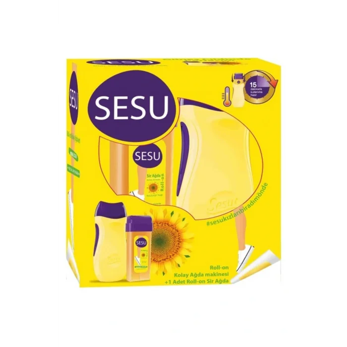 Genel Ürün Roll-on Makineli Ağda Seti Sarı Ayçiçek Normal Ciltler