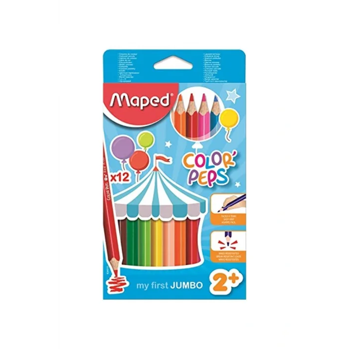 Genel Ürün Color Peps Maxi Jumbo Kuru Boya 12 Renk (834010zv)