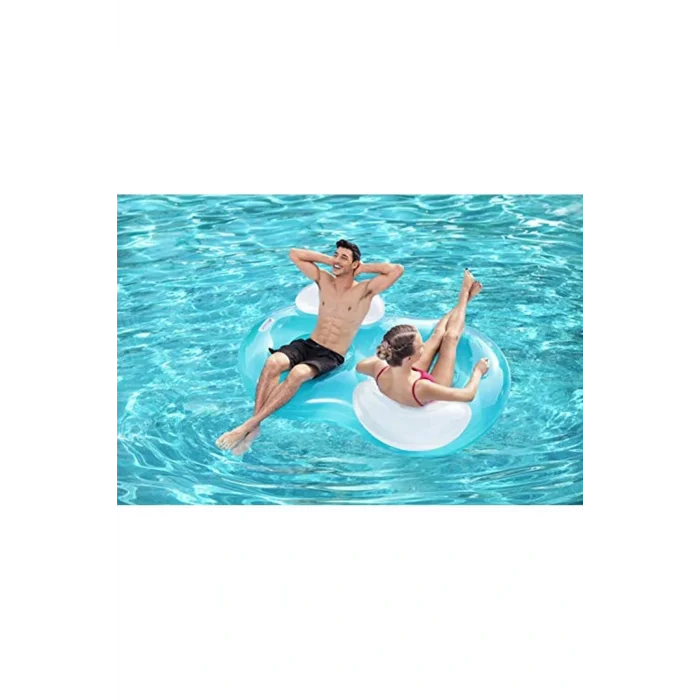 Genel Ürün 43009 Double Ring Float 188 X 117 Cm, Çift Kişilik Şezlong, Renkli