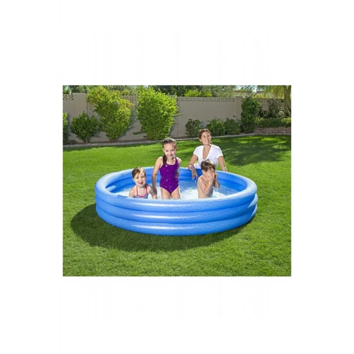 Genel Ürün 3 Boğum Mavi Renkli Şişme Havuz 122x25cm 15655