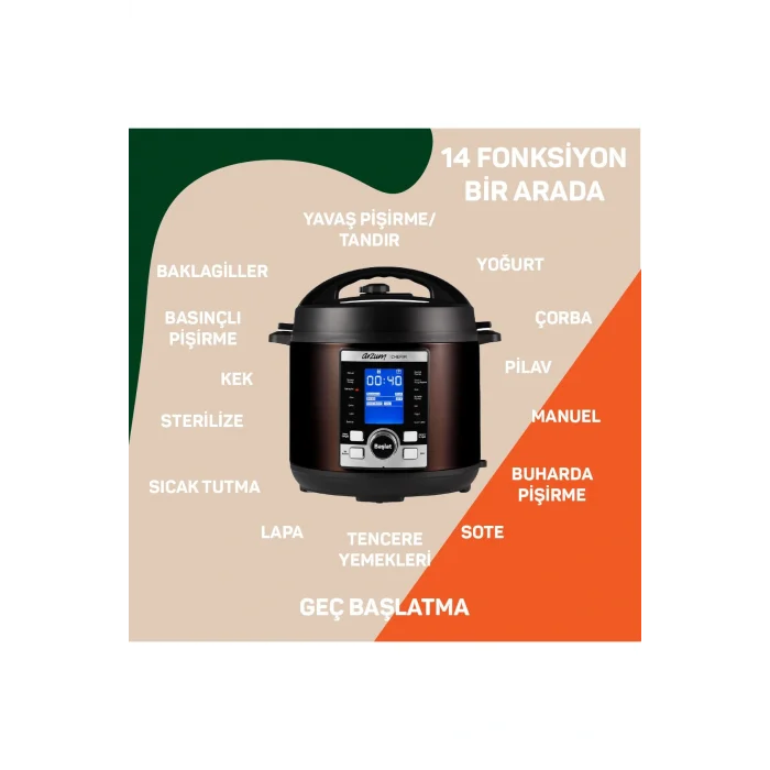 Genel Ürün Buharlı Pişirici Chefim Çok Amaçlı Basınçlı Ve Buharlı Pişirici