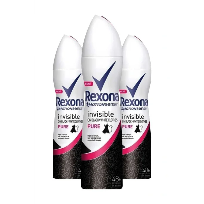 Genel Ürün Kadın Deodorant Sprey Invisible Pure 150 ml X 3