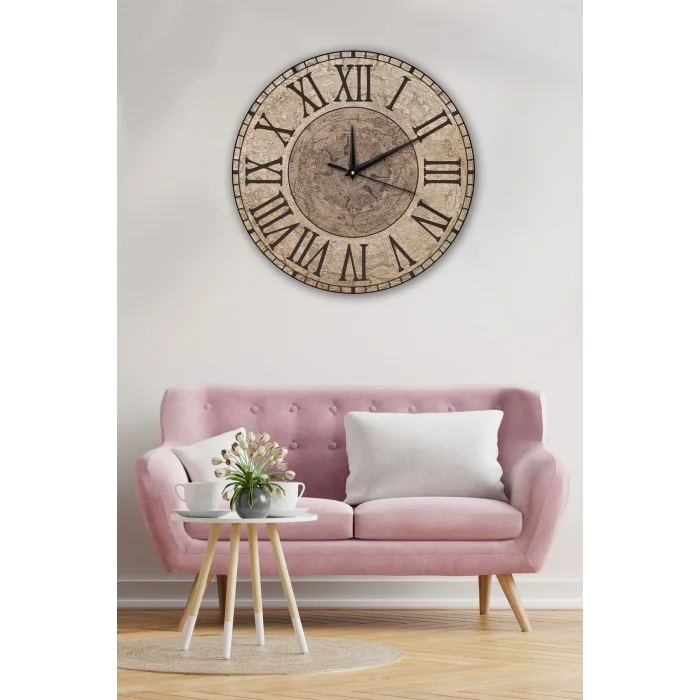 Kol Saati Retro Tasarımlı Duvar Saati 35x35cm