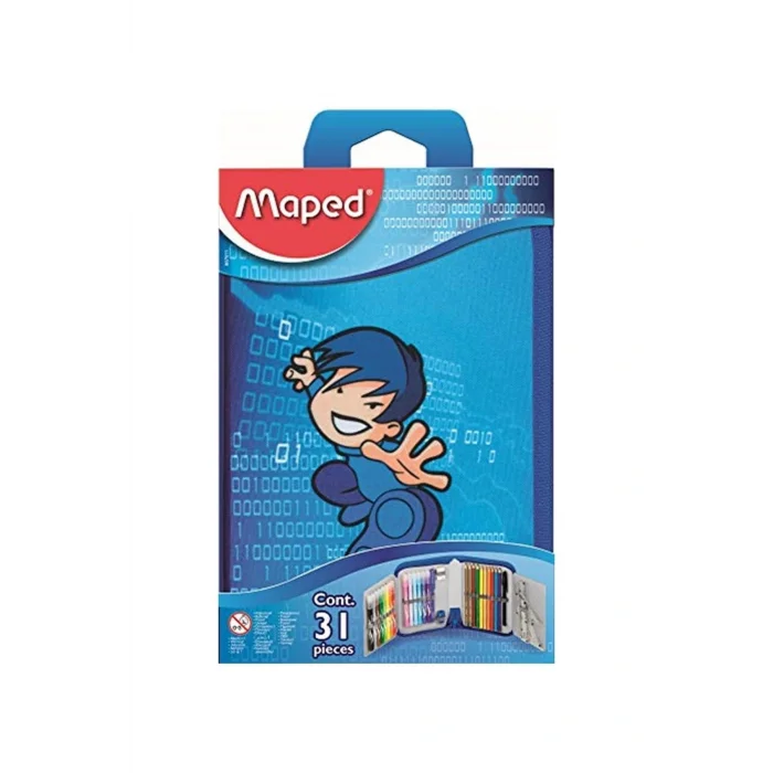 Oyuncak Ofis Ve Kirtasiye 967811 Kalem Kutusu/ıçi Dolu, Karate Figürlü, 1 Gözlü