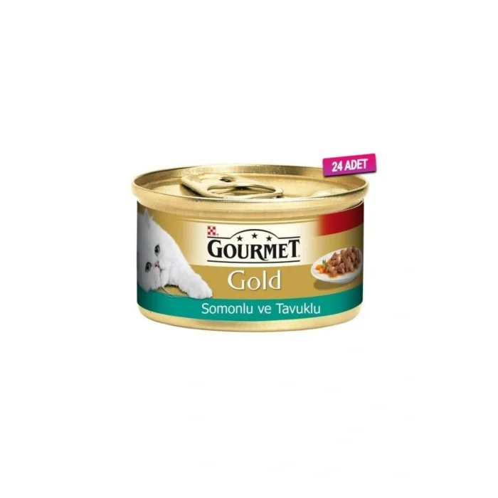 Genel Ürün 24 Adet - Somon Ve Tavuklu Yetişkin Kedi Konservesi 85 Gr