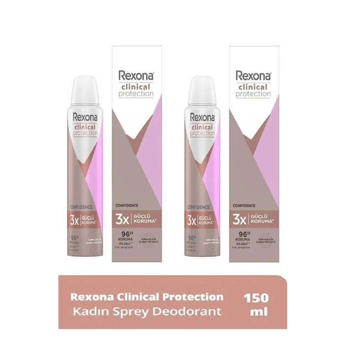 Genel Ürün Clinical Protection Confidence 3x Daha Güçlu Koruma Deodorant 150 Ml X 2 Adet