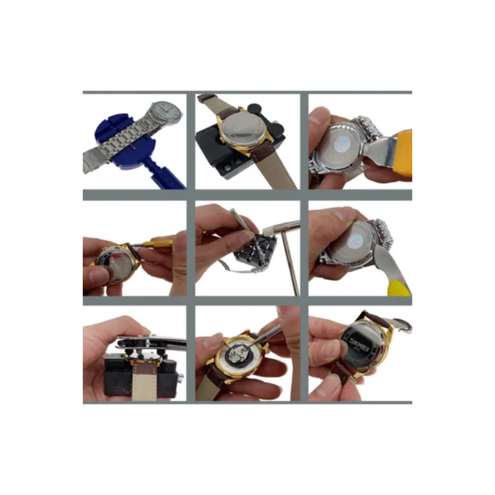 Kol Saati Mefa Ös SC8002 16 Parça Profesyonel Saat Tamir Takımı Set