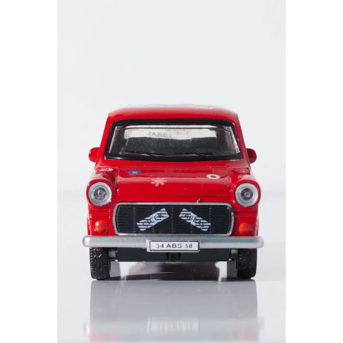 Genel Ürün Metal Çiçek Abbas Çek Bırak Kapıları Açılır Metal Araba Kırmızı Renk 13 Cm