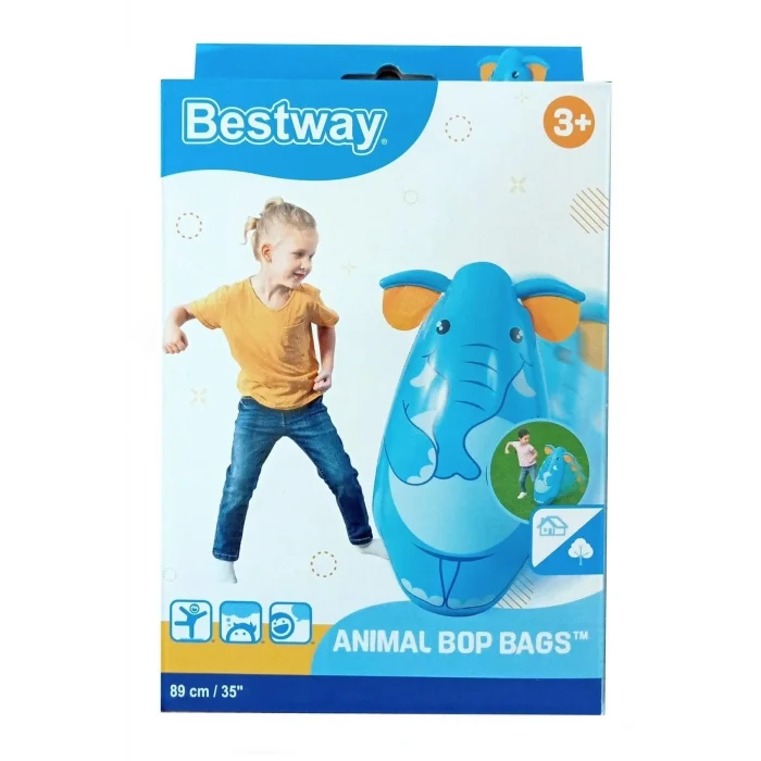 Genel Ürün Bop Bags Fil Desenli Hacıyatmaz 89 Cm Sulu Hacı Yatmaz