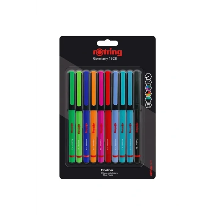 Genel Ürün Fineliner Ince Keçe Uçlu Kalem 10lu