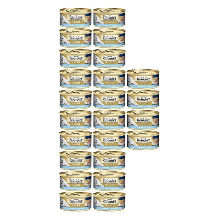 Genel Ürün Kıyılmış Ton Balıklı Yaş Kedi Maması 85gr 24 Lü Paket