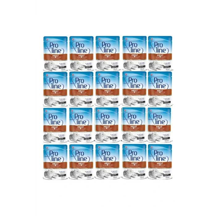 Genel Ürün Proline Dana Etli Pouch Erişkin Kedi Maması 100 Gr * 20 Adet