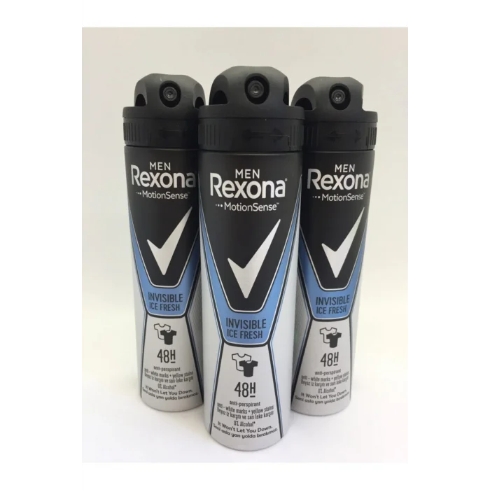 Genel Ürün Deo Sprey Men Invisible Ice Fresh 150 Ml X 3 Adet