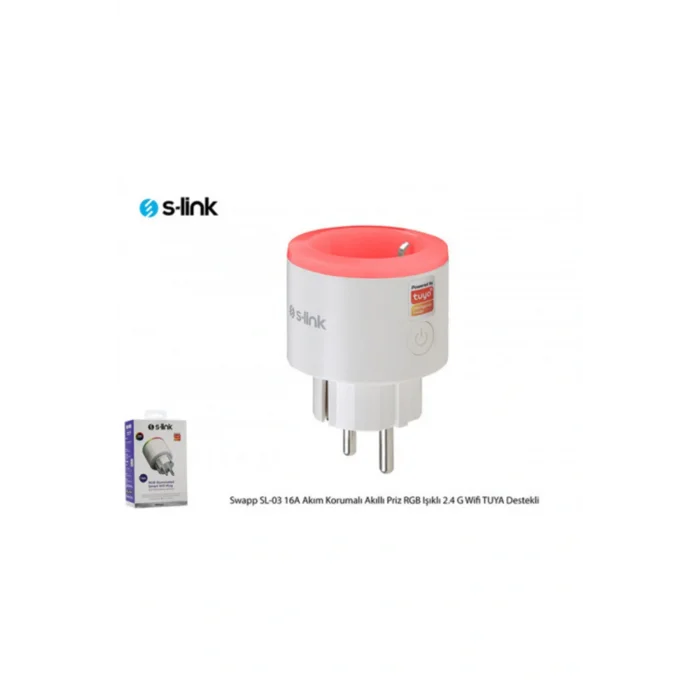 Genel Ürün Sl-03 Smart Wifi Plug, 16amper Rgb Priz Akıllı Telefon Uygulaması Ile Cihazlarınızı Uzaktan