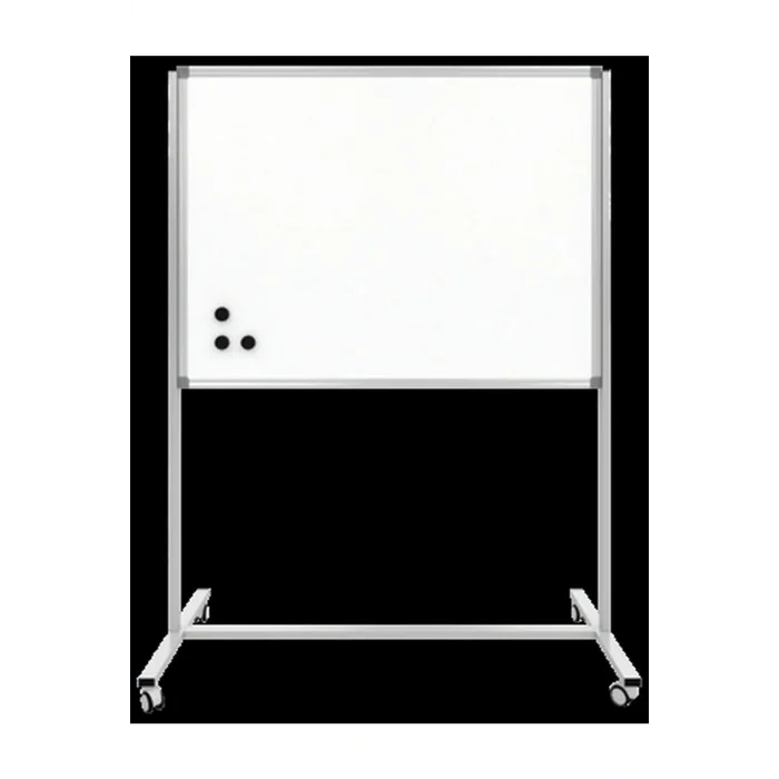 Genel Ürün 120x140 Cm Mıknatıslı Yüzey Sabit Ayaklı Tekerlekli Yazı Tahtası Pano Beyaz