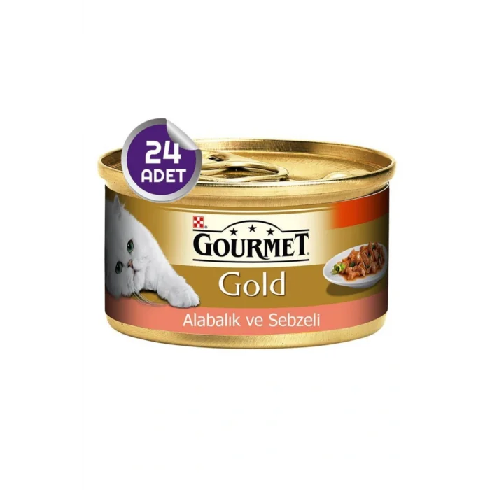 Genel Ürün Gold Alabalık Ve Sebzeli Kedi Konservesi 85 Gr 24 Adet