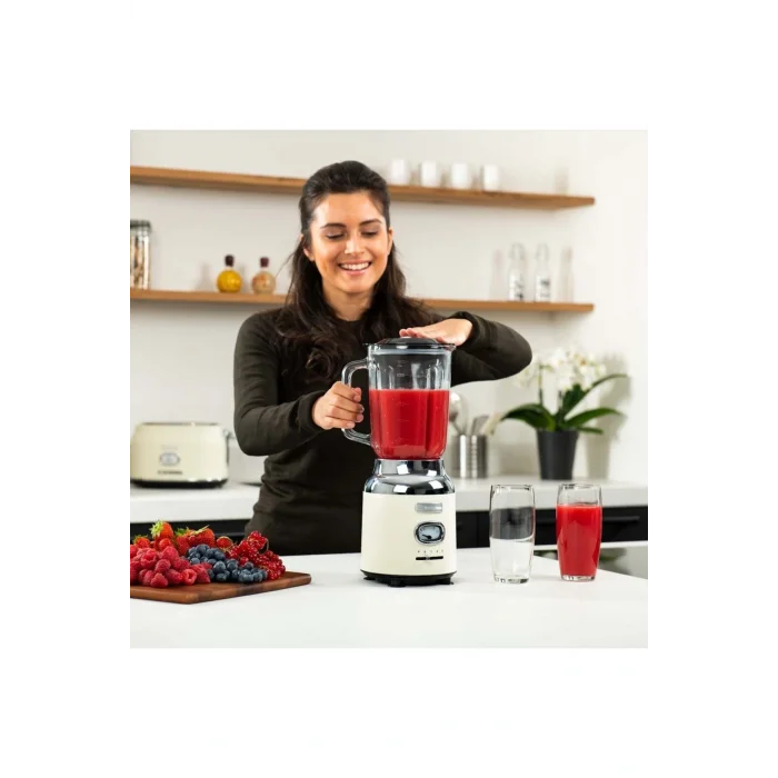 Genel Ürün Blender - Table Blender Retro Beyaz (KREM)