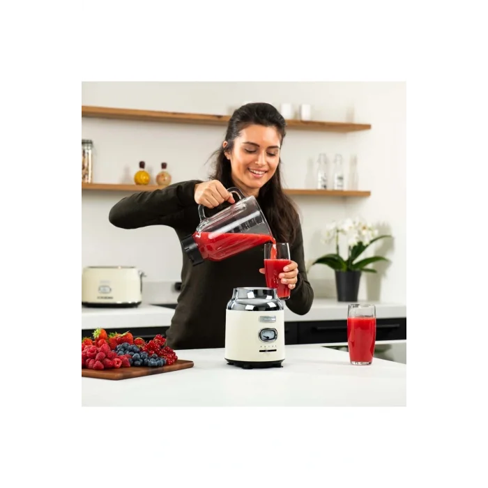 Genel Ürün Blender - Table Blender Retro Beyaz (KREM)