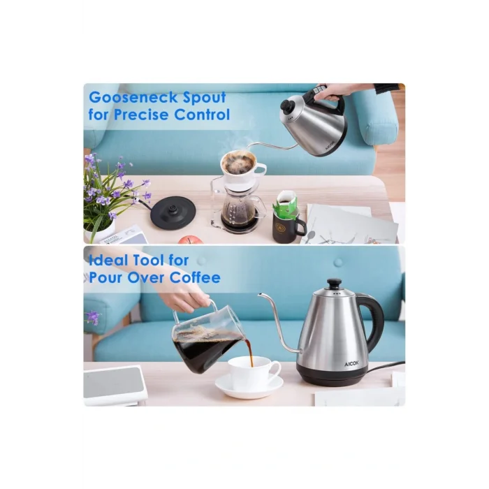 Genel Ürün Elektrikli Kahve Demleme Su Isıtıcı Gooseneck Drip Kettle
