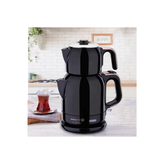 Genel Ürün A331-09 Çaytema Deluxe Elekt. Çaydanlık Siyah/rosegold 1.7 Lt