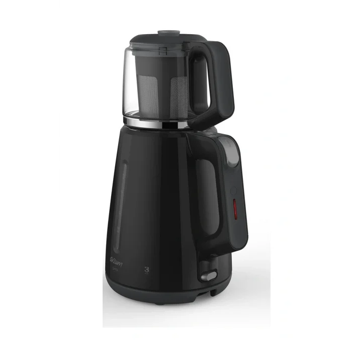 Genel Ürün Çaycı Cam Demlikli Çay Makinesi 1700W Siyah - AR3061