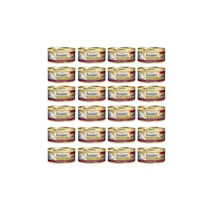 Genel Ürün Gold Tavuklu Ciğerli Kedi Konservesi 85 gr 24 Adet