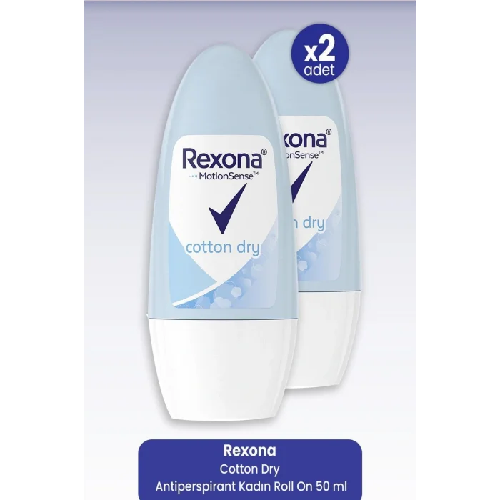 Genel Ürün Cotton Dry Antiperspirant Kadın Roll On 50 Ml X 2 Adet