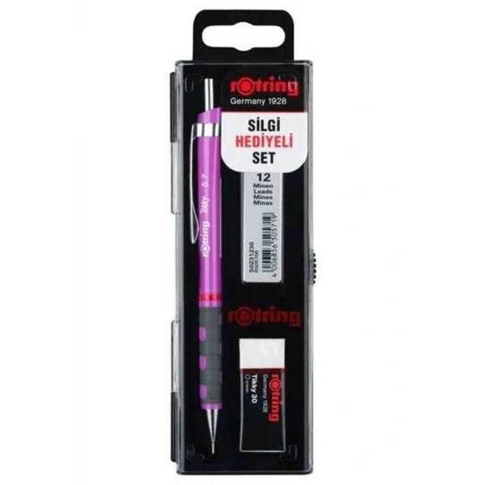 Genel Ürün Okul Seti Tıkky Min Silgi 3 Lü 0.7 Mm Lila Ro-kk07-07-lıla