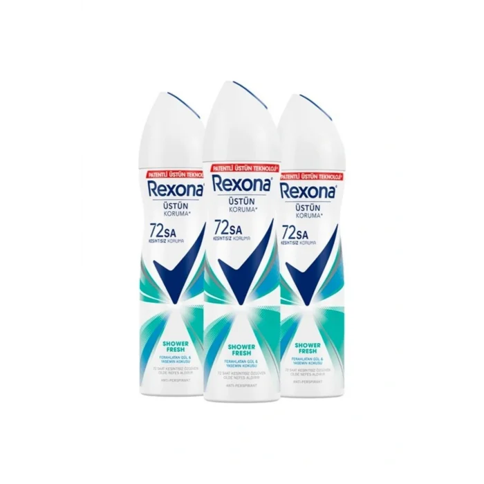 Kol Saati Kadın Sprey Deodorant Shower Fresh 72 Saat Kesintisiz Üstün Koruma 150 ml X3