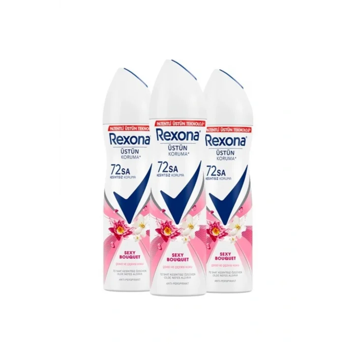 Kol Saati Kadın Sprey Deodorant Sexy Bouquet 72 Saat Kesintisiz Üstün Koruma 150 ml X3