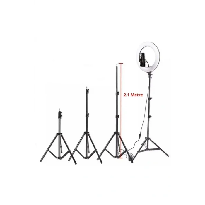 Genel Ürün Youtuber Led Işıklı Tripod Selfie Makyaj Işığı Sürekli Ring Light 10 Inç Halka Dz66