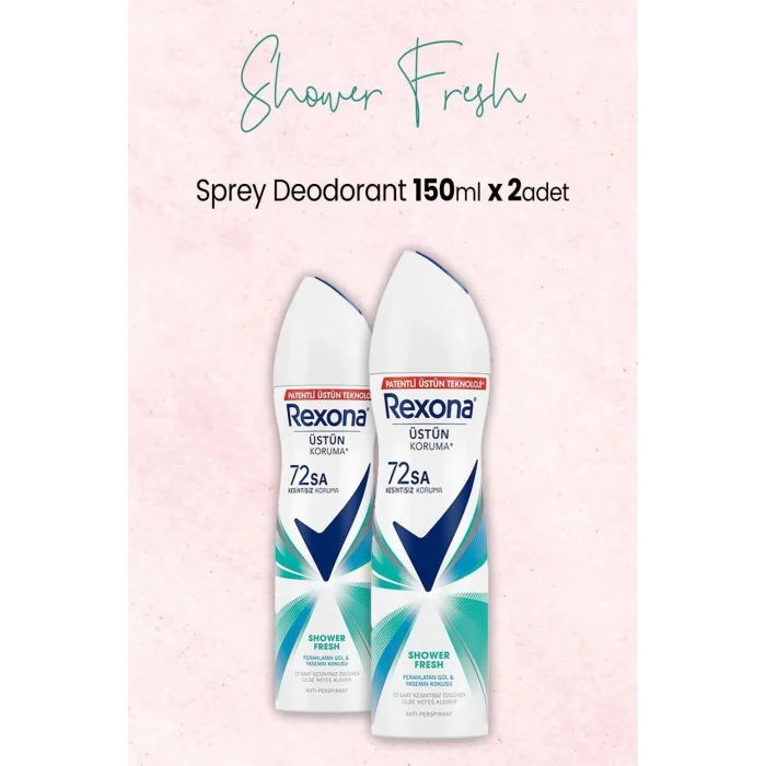 Genel Ürün Kadın Sprey Deodorant Shower Fresh 150 ml x 2 Adet