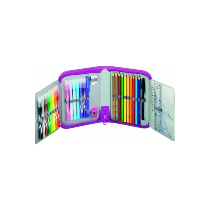 Genel Ürün Kalem Kutusu 2 Gözlü - Dolu Okul Malzemleri - Peri Kızı 3154149678129