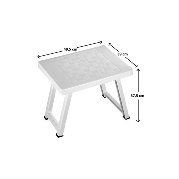 Genel Ürün Katlanır Plastik Sehpa Beyaz-kamp Masası